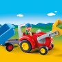 Playmobil 6964 - Farm Tractor With Trailer - Playmobil 1.2.3