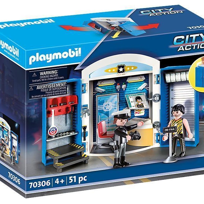 Playmobil 70306 - Police Station Play Box - City Life