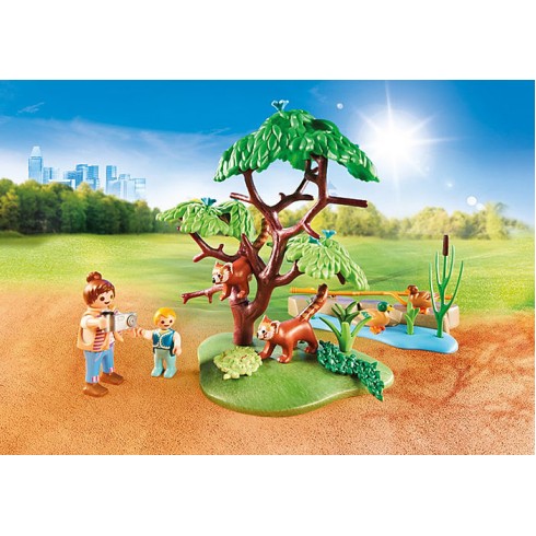 Playmobil 70344 - Red Panda Habitat - Family Fun