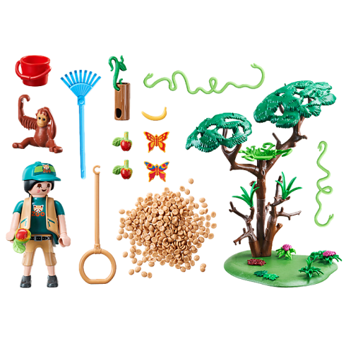 Playmobil 70345 - Orangutans with Tree - Family Fun
