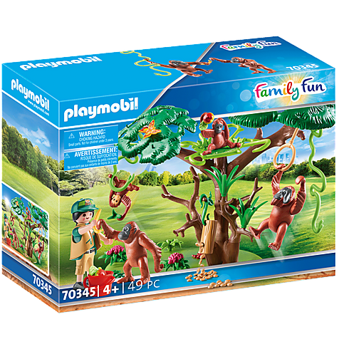 Playmobil 70345 - Orangutans with Tree - Family Fun