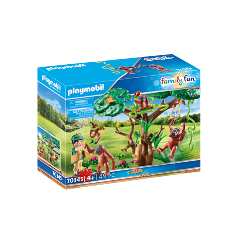 Playmobil 70345 - Orangutans with Tree - Family Fun