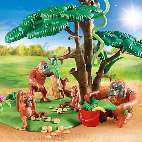 Playmobil 70345 - Orangutans with Tree - Family Fun