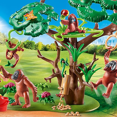Playmobil 70345 - Orangutans with Tree - Family Fun