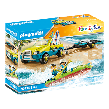 Playmobil 70436 - Beach Car with Canoe- Family Fun