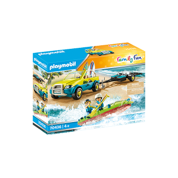Playmobil 70436 - Beach Car with Canoe- Family Fun