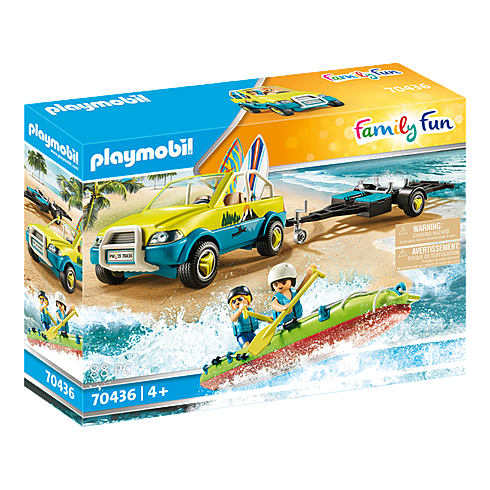 Playmobil 70436 - Beach Car with Canoe- Family Fun
