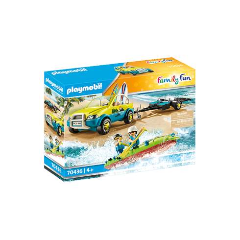 Playmobil 70436 - Beach Car with Canoe- Family Fun