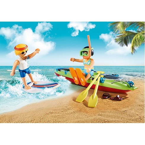 Playmobil 70436 - Beach Car with Canoe- Family Fun