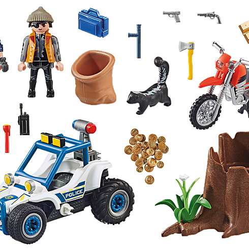 Playmobil 70570 - Police Off-Road Car with Jewel Thief - City Action
