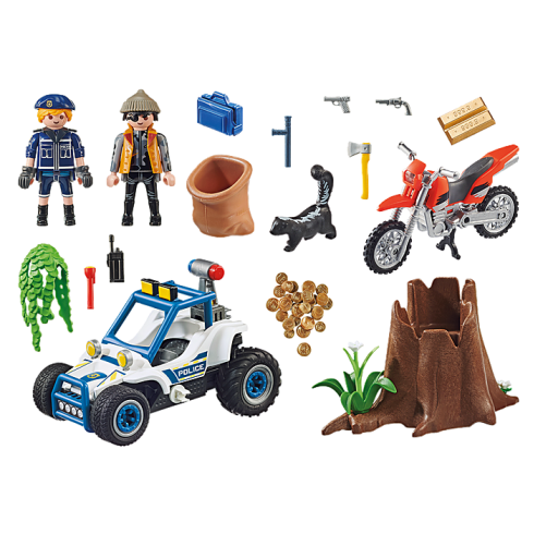 Playmobil 70570 - Police Off-Road Car with Jewel Thief - City Action