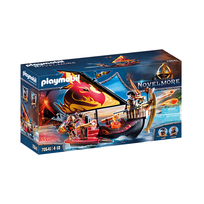 Playmobil 70641 - Burnhams Raiders Fire Ship Novelmore