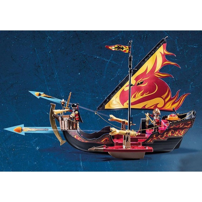 Playmobil 70641 - Burnhams Raiders Fire Ship Novelmore