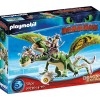Playmobil 70730 - Dragon Racing: Ruffnut and Tuffnut with Barf and Belch