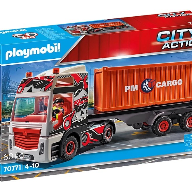 Playmobil 70771 -  Truck with Cargo Container - City Action 