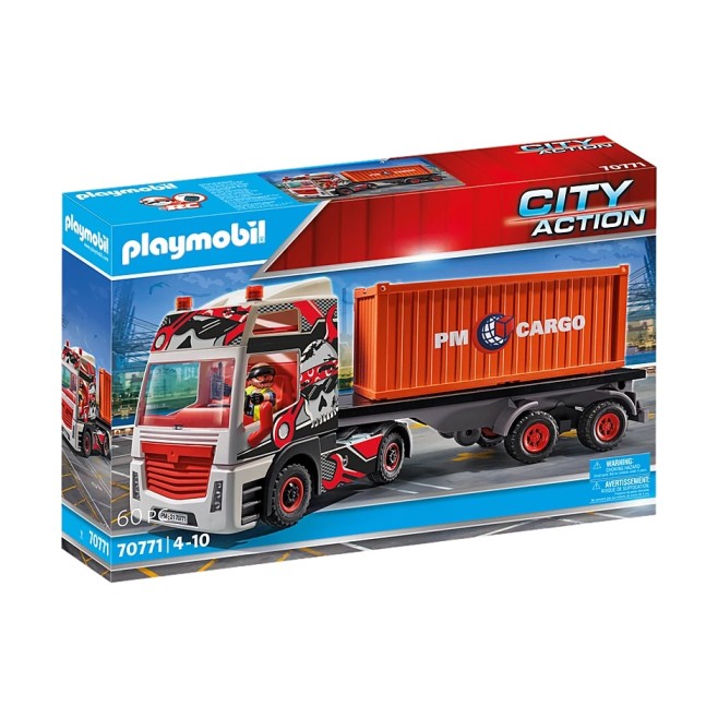 Playmobil 70771 -  Truck with Cargo Container - City Action 