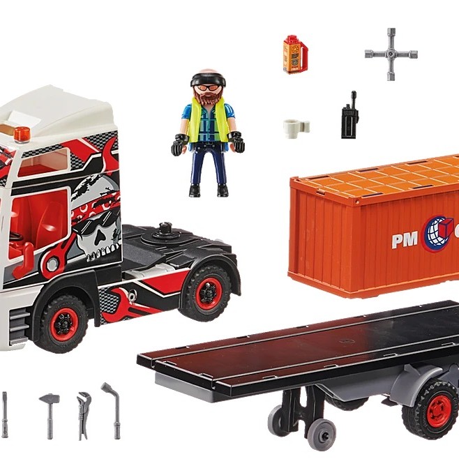 Playmobil 70771 -  Truck with Cargo Container - City Action 