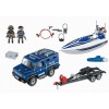 Playmobil 5187 - Police Truck with Speed Boat