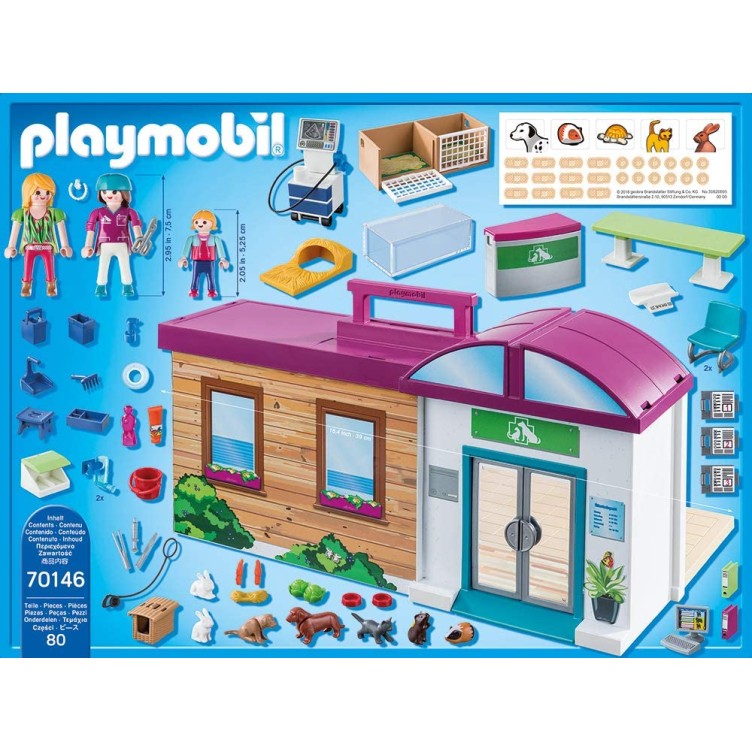 Playmobil 70146 - Take Along Vet Clinic