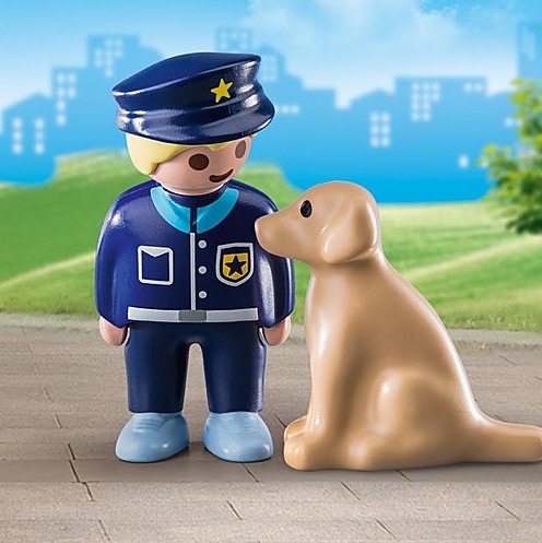 Playmobil 70408 - 123 Police Officer with Dog