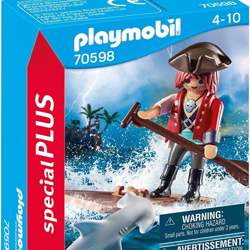 Playmobil 70598 - Pirate with Raft - Special Plus