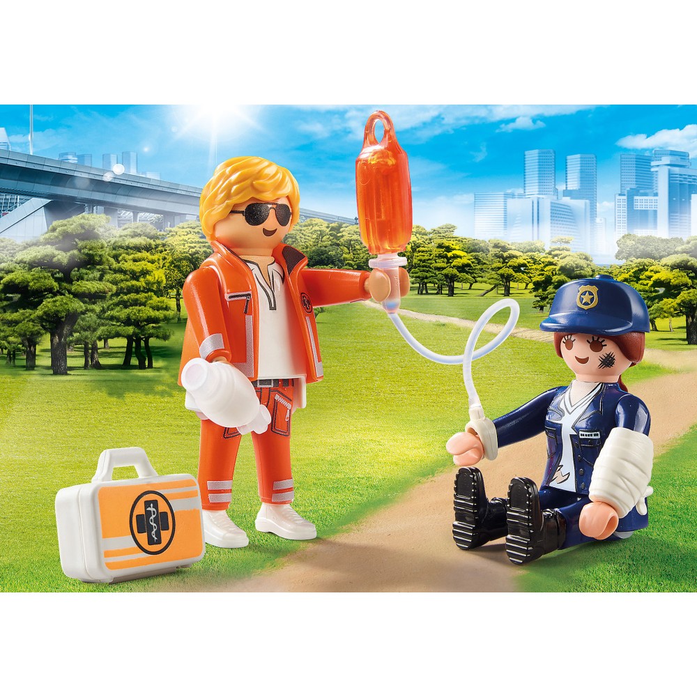 Playmobil 70823 - Emergency Doctor and Policewoman - Duo Pack