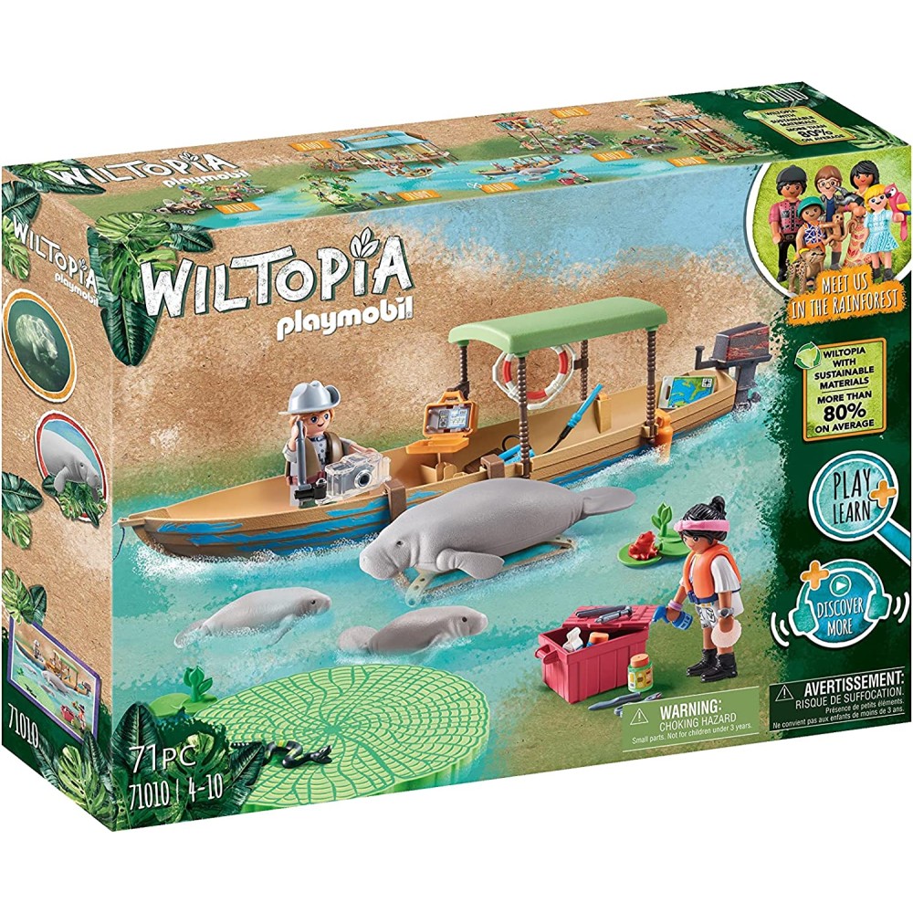Playmobil 71010 - Wiltopia Boat Trip to the Manatees
