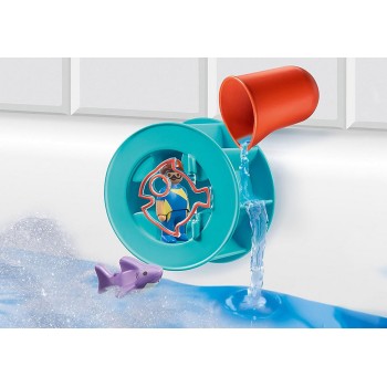 Playmobil 70636 - Water Wheel with Baby Shark - Playmobil 1.2.3 Aqua