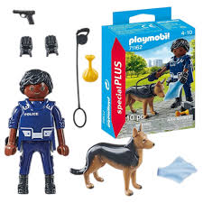 Playmobil 71162 - Police Man with Sniffer Dog  - Special Plus