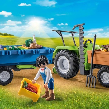 Playmobil 71249 - Tractor with Trailer - Country