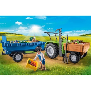 Playmobil 71249 - Tractor with Trailer - Country