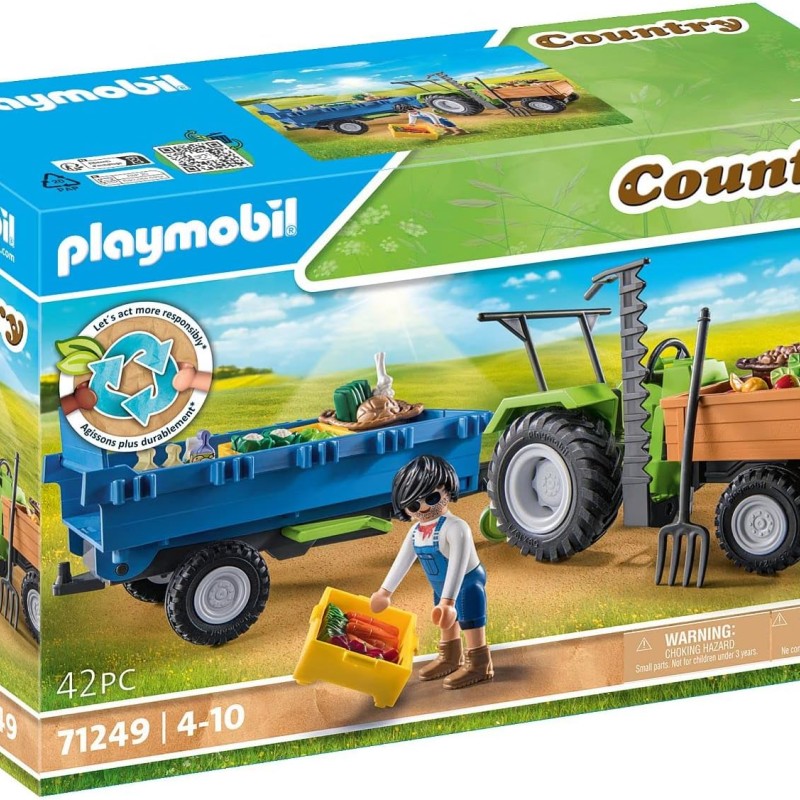 Playmobil 71249 - Tractor with Trailer - Country