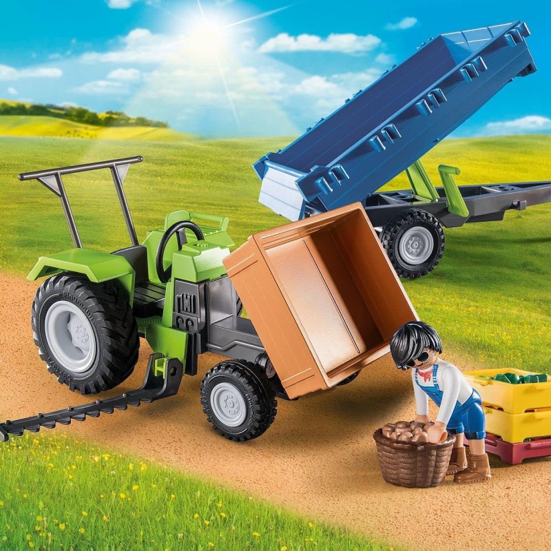 Playmobil 71249 - Tractor with Trailer - Country