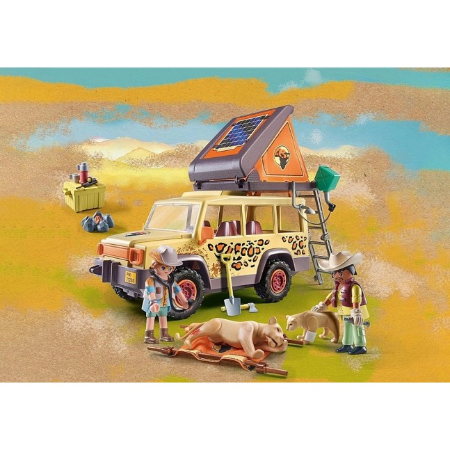 Playmobil 71293 - Cross-Country Vehicle with Lions - Wiltopia 