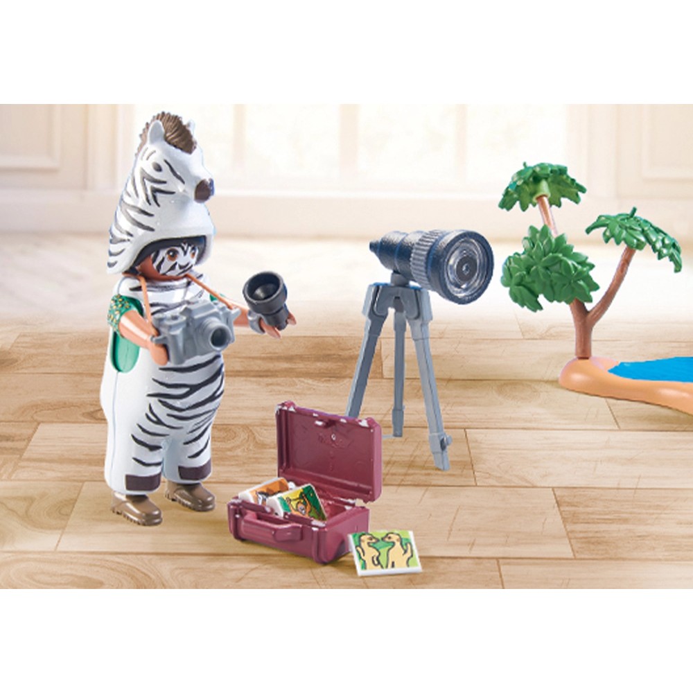 Playmobil 71295 - Wildlife Photographer with Zebras - Wiltopia