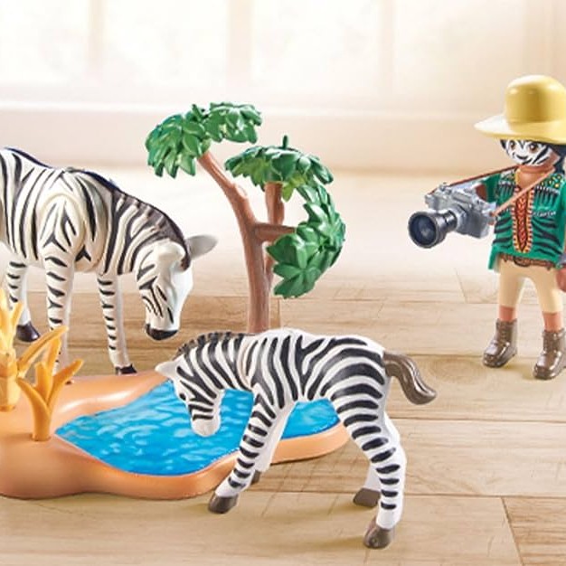 Playmobil 71295 - Wildlife Photographer with Zebras - Wiltopia