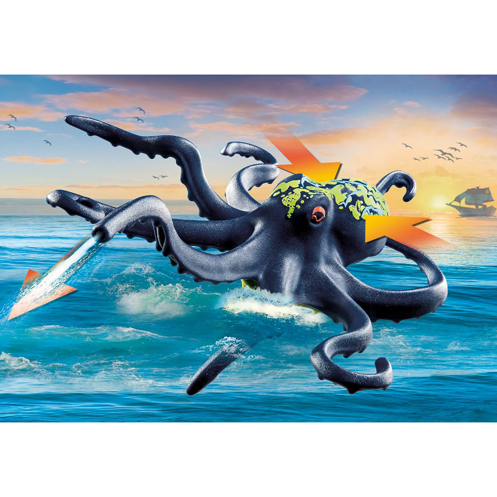 Playmobil 71419 - Battle Against the Giant Octopus - Pirates