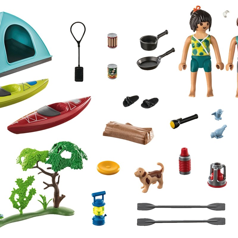 Playmobil 71425 - Camping with Campfire - Family Fun Vacation