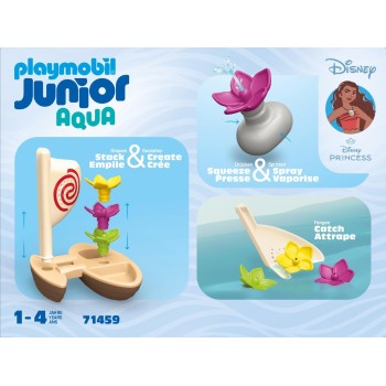 Playmobil 71459 - Moana's Sail Boat - Junior Aqua & Disney