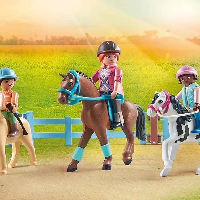 Playmobil 71493 - Mobile Horse Riding School - Horses of Waterfall 