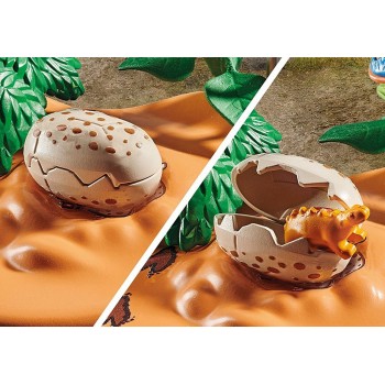 Playmobil 71526 - Stegasaurus Nest with Egg Theif - Dinos