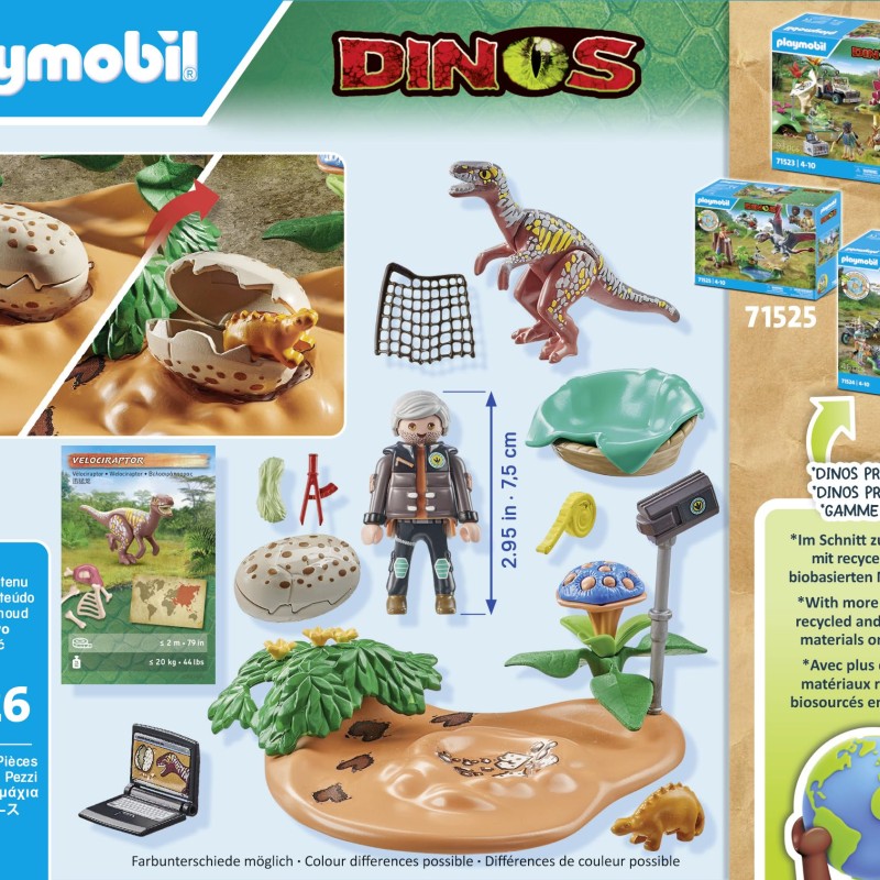 Playmobil 71526 - Stegasaurus Nest with Egg Theif - Dinos