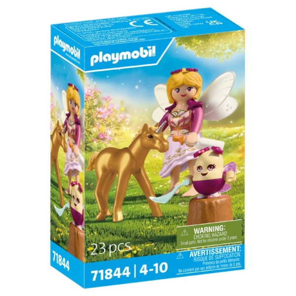 Playmobil 71844 - Golden Unicorn Foal with Fairy - Fairies 