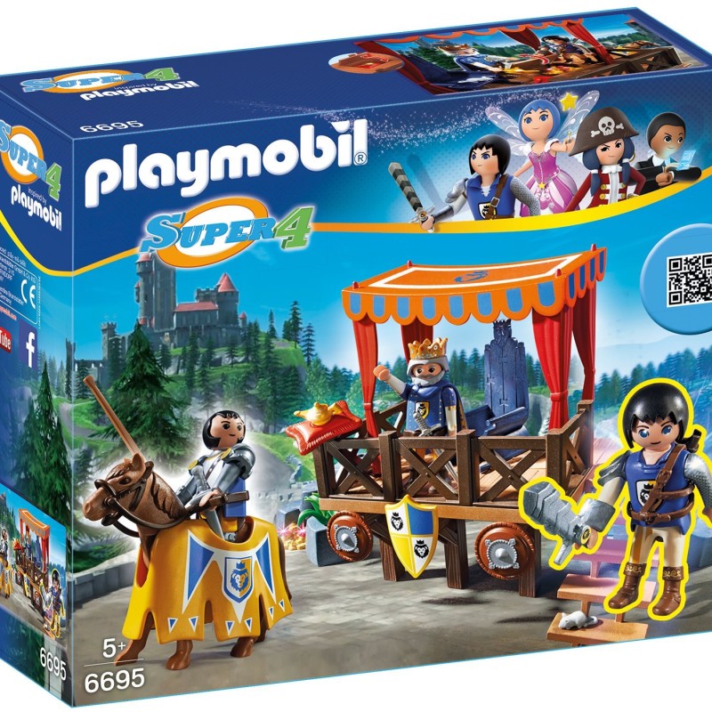 Playmobil 6695 Super 4 Royal Tribune with Alex