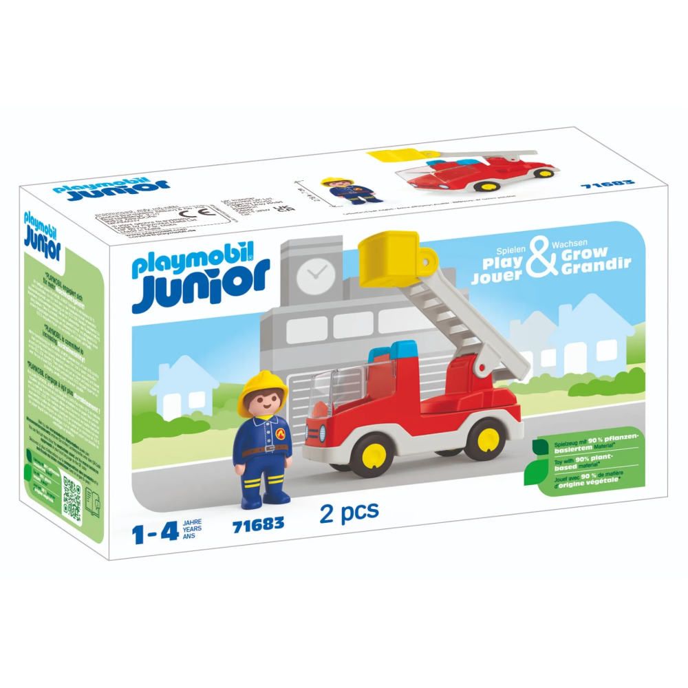 Playmobil 71683 - Ladder Unit Fire Truck - Playmobil Junior