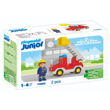 Playmobil 71683 - Ladder Unit Fire Truck - Playmobil Junior