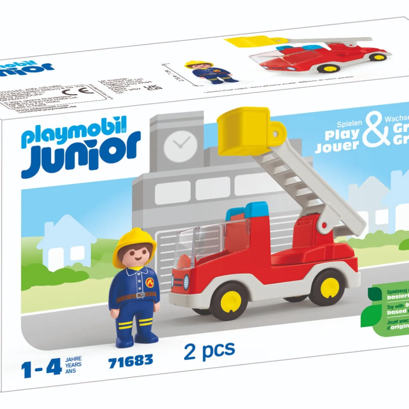 Playmobil 71683 - Ladder Unit Fire Truck - Playmobil Junior