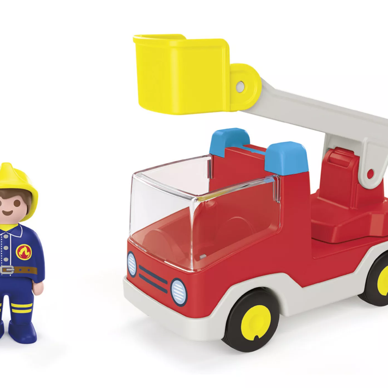 Playmobil 71683 - Ladder Unit Fire Truck - Playmobil Junior