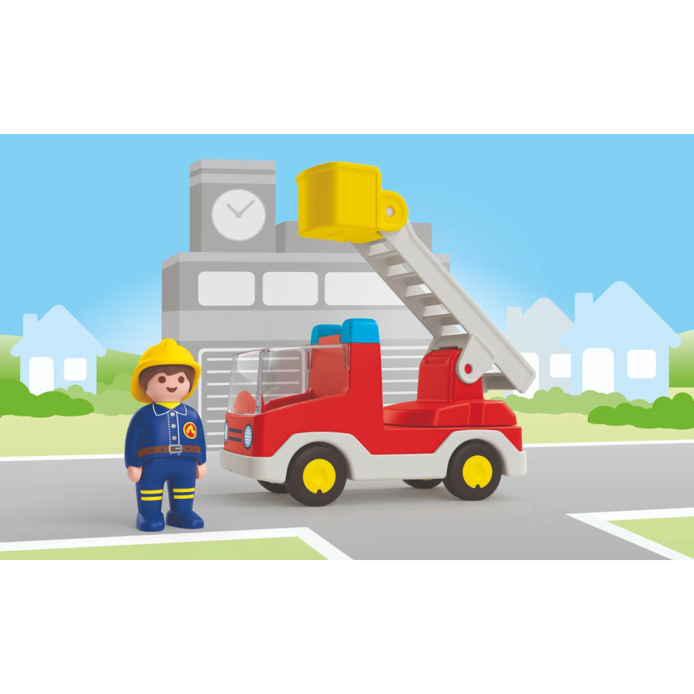Playmobil 71683 - Ladder Unit Fire Truck - Playmobil Junior