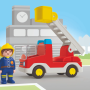Playmobil 71683 - Ladder Unit Fire Truck - Playmobil Junior